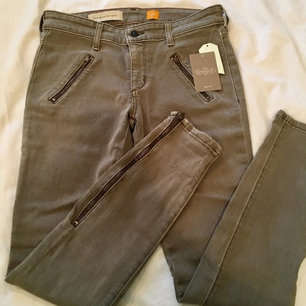 Anthropologie Pilcro military green jeans